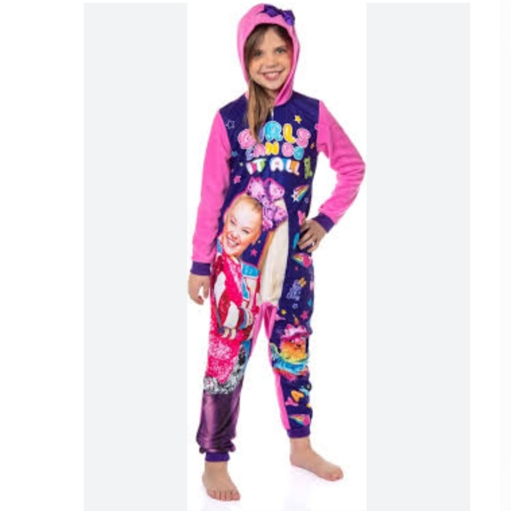 JoJo Siwa Girls' Hooded Blanket Sleeper